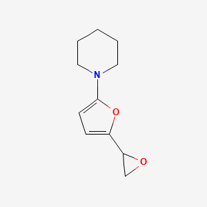 molecular formula C11H15NO2 B2519197 1-[5-(Oxiran-2-yl)furan-2-yl]piperidine CAS No. 2248321-45-9