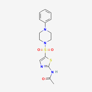 N-(5-((4-phenylpiperazin-1-yl)sulfonyl)thiazol-2-yl)acetamide