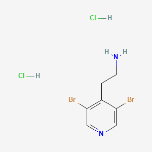 2-(3,5-Dibromopyridin-4-yl)ethanamine;dihydrochloride