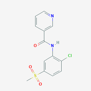 molecular formula C13H11ClN2O3S B2519217 N-(2-chloro-5-methanesulfonylphenyl)pyridine-3-carboxamide CAS No. 326883-36-7