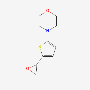 molecular formula C10H13NO2S B2519222 4-[5-(Oxiran-2-yl)thiophen-2-yl]morpholine CAS No. 2248301-80-4