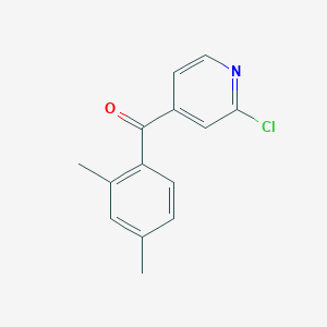 molecular formula C14H12ClNO B2519226 (2-Chloropyridin-4-yl)(2,4-dimethylphenyl)methanone CAS No. 868390-70-9