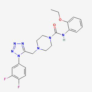 4-((1-(3,4-difluorophenyl)-1H-tetrazol-5-yl)methyl)-N-(2-ethoxyphenyl)piperazine-1-carboxamide