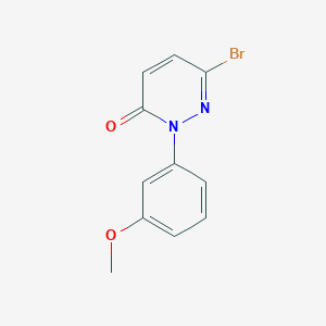 molecular formula C11H9BrN2O2 B2519235 6-Bromo-2-(3-methoxyphenyl)pyridazin-3(2H)-one CAS No. 2091941-51-2