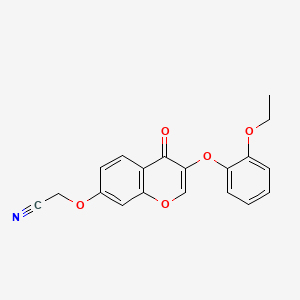 2-[3-(2-Ethoxyphenoxy)-4-oxochromen-7-yl]oxyacetonitrile