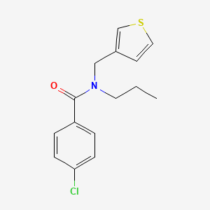 4-chloro-N-propyl-N-(thiophen-3-ylmethyl)benzamide