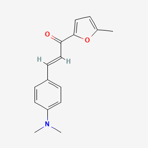 molecular formula C16H17NO2 B2519250 (E)-3-(4-(dimethylamino)phenyl)-1-(5-methylfuran-2-yl)prop-2-en-1-one CAS No. 402489-59-2
