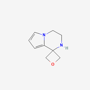 molecular formula C9H12N2O B2519251 3',4'-二氢-2'H-螺[氧杂环戊烷-3,1'-吡咯并[1,2-a]吡嗪] CAS No. 2230803-14-0
