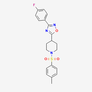 3-(4-Fluorophenyl)-5-(1-tosylpiperidin-4-yl)-1,2,4-oxadiazole
