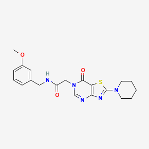 N-(3-methoxybenzyl)-2-[7-oxo-2-(piperidin-1-yl)[1,3]thiazolo[4,5-d]pyrimidin-6(7H)-yl]acetamide