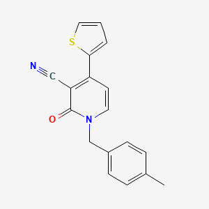 1-(4-Methylbenzyl)-2-oxo-4-(2-thienyl)-1,2-dihydro-3-pyridinecarbonitrile
