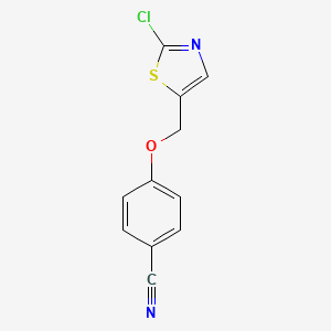 4-[(2-Chloro-1,3-thiazol-5-yl)methoxy]benzenecarbonitrile