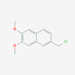 molecular formula C13H13ClO2 B2519296 6-(Chloromethyl)-2,3-dimethoxynaphthalene CAS No. 66963-78-8