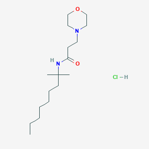 B025193 4-Morpholinepropionamide, N-(1,1-dimethyloctyl)-, hydrochloride CAS No. 111091-26-0