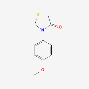 molecular formula C10H11NO2S B2519306 3-(4-甲氧基苯基)-1,3-噻唑烷-4-酮 CAS No. 109052-41-7