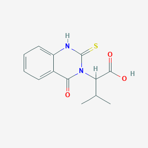3-Methyl-2-(4-oxo-2-sulfanyl-3,4-dihydroquinazolin-3-yl)butanoic acid