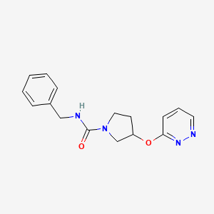 N-benzyl-3-(pyridazin-3-yloxy)pyrrolidine-1-carboxamide