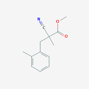 Methyl 2-cyano-2-methyl-3-(2-methylphenyl)propanoate