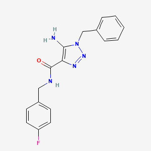 5-amino-1-benzyl-N-(4-fluorobenzyl)-1H-1,2,3-triazole-4-carboxamide