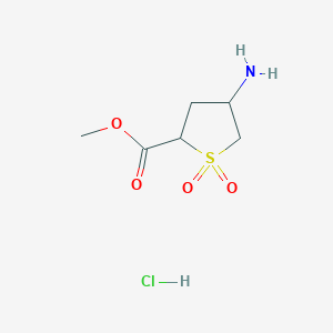 Methyl 4-amino-1,1-dioxothiolane-2-carboxylate;hydrochloride