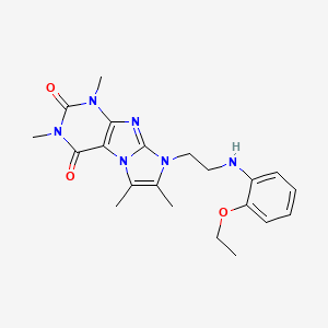 8-(2-((2-ethoxyphenyl)amino)ethyl)-1,3,6,7-tetramethyl-1H-imidazo[2,1-f]purine-2,4(3H,8H)-dione