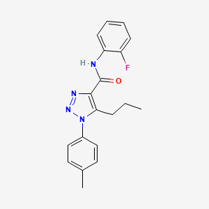 N-(2-fluorophenyl)-1-(4-methylphenyl)-5-propyl-1H-1,2,3-triazole-4-carboxamide