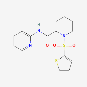 N-(6-methylpyridin-2-yl)-1-(thiophen-2-ylsulfonyl)piperidine-2-carboxamide