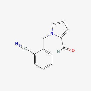 molecular formula C13H10N2O B2519366 2-[(2-甲酰-1H-吡咯-1-基)甲基]苯甲腈 CAS No. 130569-96-9