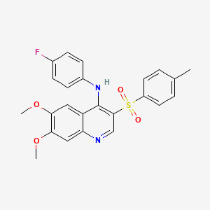 N-(4-fluorophenyl)-6,7-dimethoxy-3-tosylquinolin-4-amine