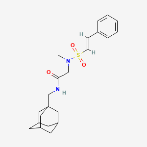 N-(1-adamantylmethyl)-2-[methyl-[(E)-2-phenylethenyl]sulfonylamino]acetamide