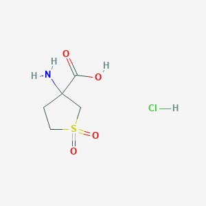 3-Amino-1,1-dioxo-1lambda6-thiolane-3-carboxylic acid hydrochloride