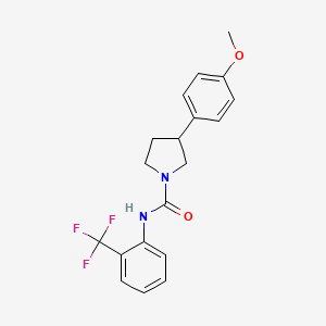 3-(4-methoxyphenyl)-N-(2-(trifluoromethyl)phenyl)pyrrolidine-1-carboxamide