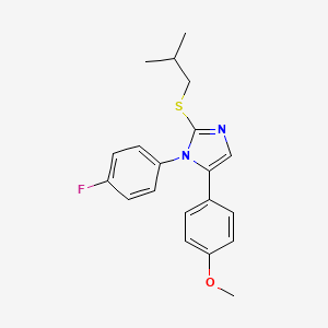 1-(4-fluorophenyl)-2-(isobutylthio)-5-(4-methoxyphenyl)-1H-imidazole