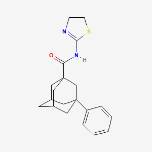 molecular formula C20H24N2OS B2519414 (3-苯基金刚烷基)-N-(1,3-噻唑啉-2-基)甲酰胺 CAS No. 881440-73-9