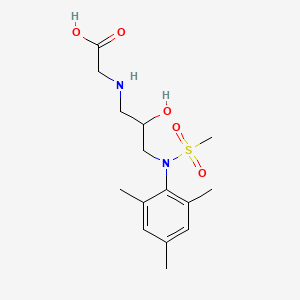 molecular formula C15H24N2O5S B2519419 2-((2-hydroxy-3-(N-mesitylmethylsulfonamido)propyl)amino)acetic acid CAS No. 1040643-60-4