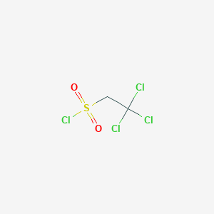 molecular formula C2H2Cl4O2S B2519425 2,2,2-Trichloroethane-1-sulfonyl chloride CAS No. 14994-00-4