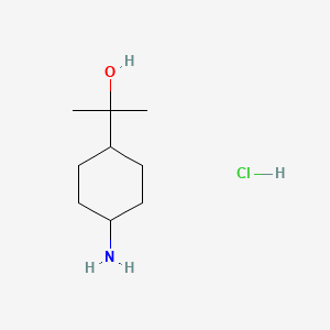 B2519428 cis-2-(4-Aminocyclohexyl)propan-2-ol;hydrochloride CAS No. 2387569-41-5