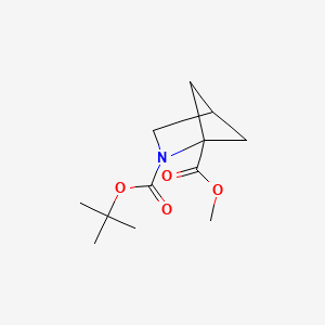 molecular formula C12H19NO4 B2519434 Methyl 2-Boc-2-aza-bicyclo-[2.1.1]hexane-1-carboxylate CAS No. 116129-01-2