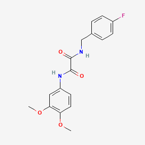 molecular formula C17H17FN2O4 B2519435 N1-(3,4-dimethoxyphenyl)-N2-(4-fluorobenzyl)oxalamide CAS No. 838884-47-2