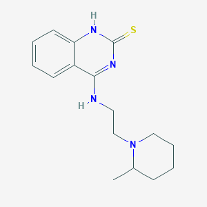molecular formula C16H22N4S B2519445 4-{[2-(2-methylpiperidin-1-yl)ethyl]amino}quinazoline-2(1H)-thione CAS No. 440334-08-7
