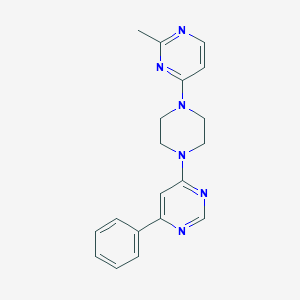 molecular formula C19H20N6 B2519460 2-Methyl-4-[4-(6-phenylpyrimidin-4-yl)piperazin-1-yl]pyrimidine CAS No. 2380175-22-2