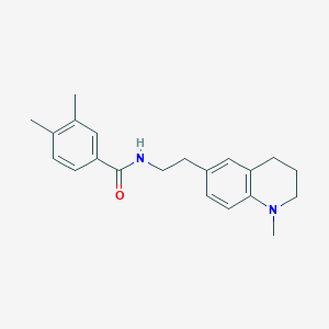 3,4-dimethyl-N-(2-(1-methyl-1,2,3,4-tetrahydroquinolin-6-yl)ethyl)benzamide