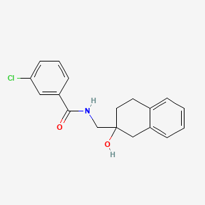 3-chloro-N-((2-hydroxy-1,2,3,4-tetrahydronaphthalen-2-yl)methyl)benzamide