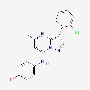 3-(2-chlorophenyl)-N-(4-fluorophenyl)-5-methylpyrazolo[1,5-a]pyrimidin-7-amine
