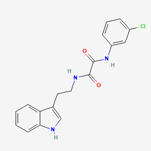 N'-(3-chlorophenyl)-N-[2-(1H-indol-3-yl)ethyl]oxamide