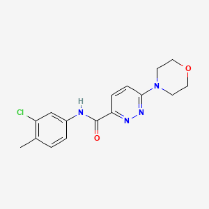 N-(3-chloro-4-methylphenyl)-6-morpholinopyridazine-3-carboxamide