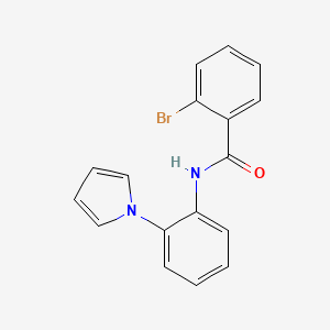 molecular formula C17H13BrN2O B2519518 2-bromo-N-[2-(1H-pyrrol-1-yl)phenyl]benzamide CAS No. 613659-62-4