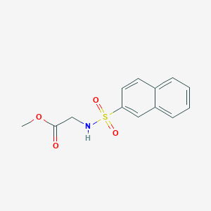 molecular formula C13H13NO4S B2519529 Methyl 2-[(2-naphthylsulfonyl)amino]acetate CAS No. 888698-25-7