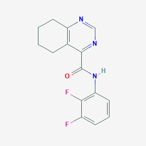 molecular formula C15H13F2N3O B2519544 N-(2,3-Difluorophenyl)-5,6,7,8-tetrahydroquinazoline-4-carboxamide CAS No. 2415538-52-0