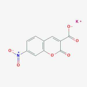 molecular formula C10H4KNO6 B2519551 7-硝基-2-氧代-2H-色烯-3-羧酸钾 CAS No. 1890299-47-4